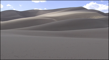 The shifting, undulating dunes of Great Sand Dunes National Park.