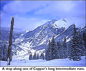 Copper Mountain's long intermediate runs
