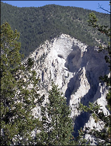 Detail from the southern flank of Mount Princeton