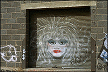 [Spray can art in Denver's Platte River Valley]